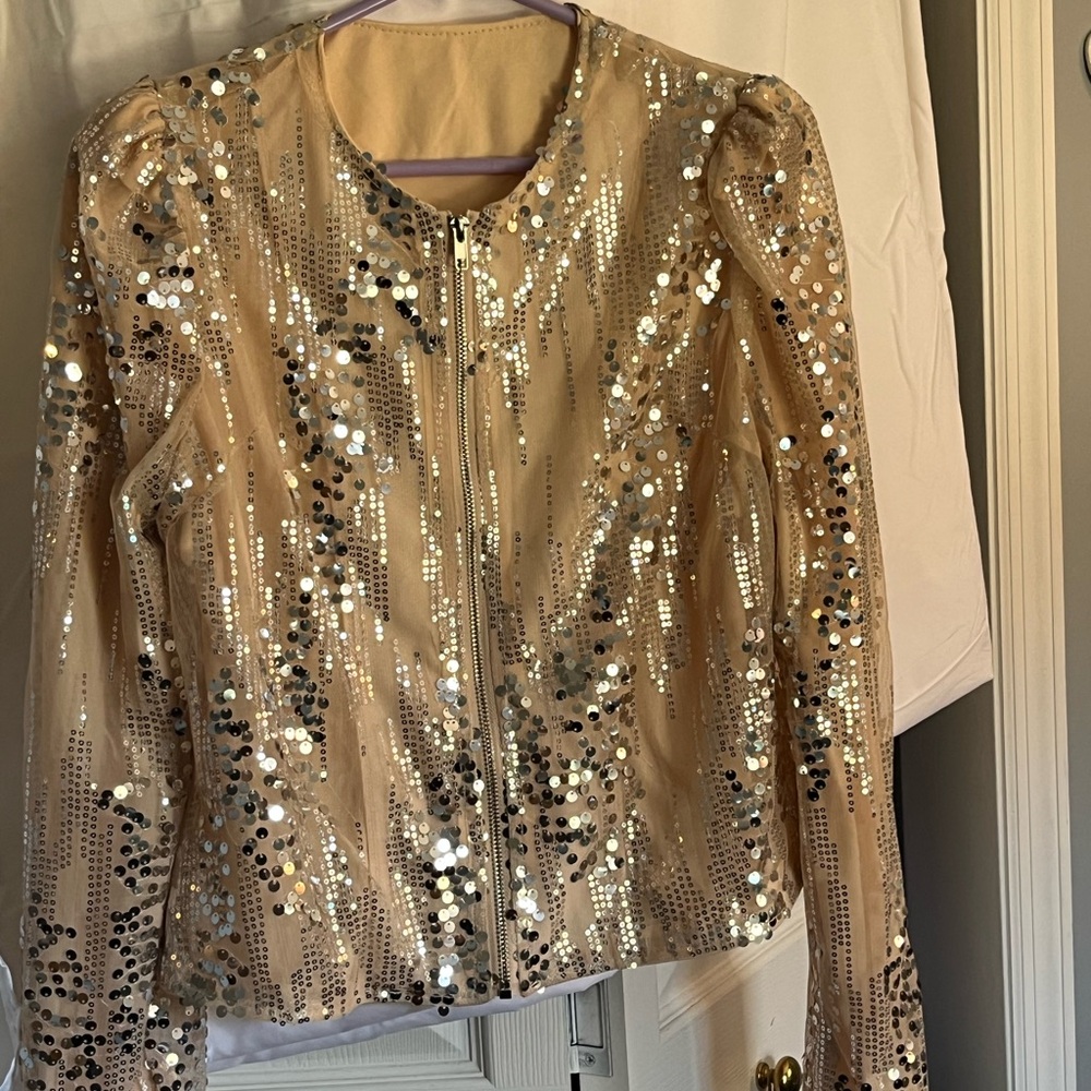 Sequin Embellished Jacket